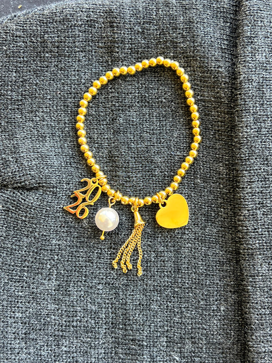 Grad Charm Bracelet