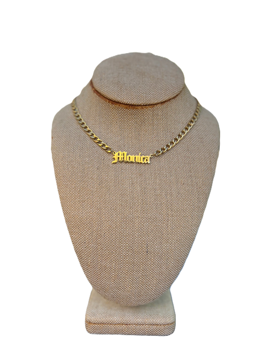 Custom Name Cuban Link Necklace