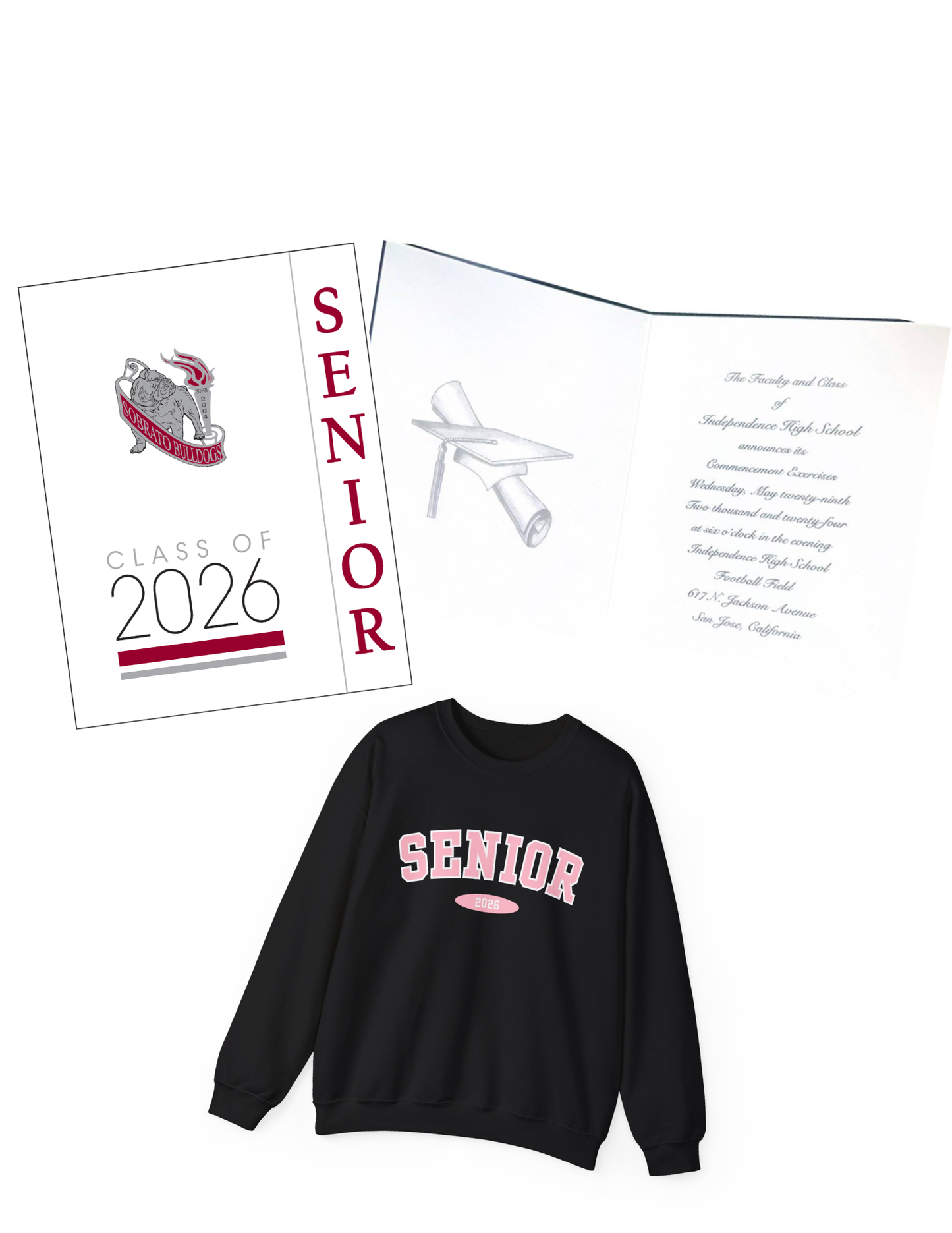 Grad Announcements (10) & Crewneck