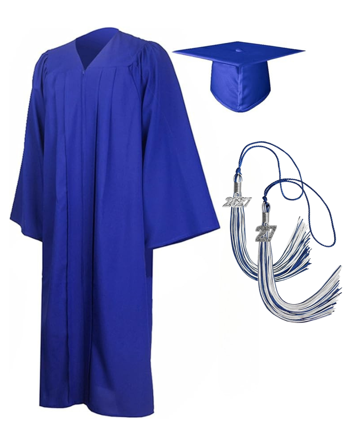 Cap, Gown & Regular Tassel with Ice or Mascot Tassel