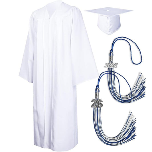 Cap, Gown & Regular Tassel with Ice or Mascot Tassel