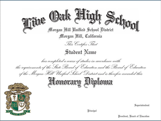 Honorary Diploma