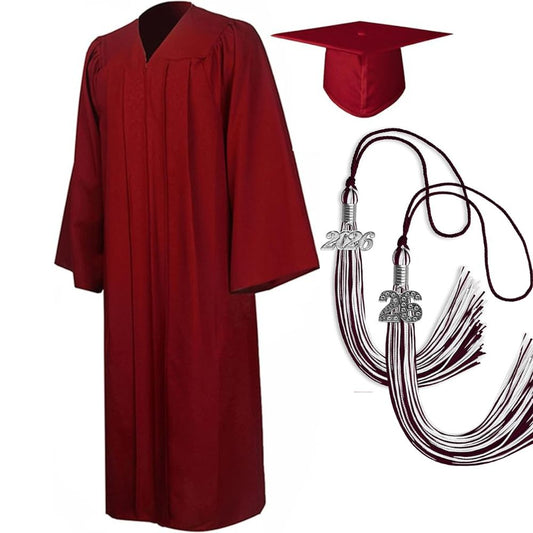 Cap, Gown & Regular Tassel with Ice or Mascot Tassel