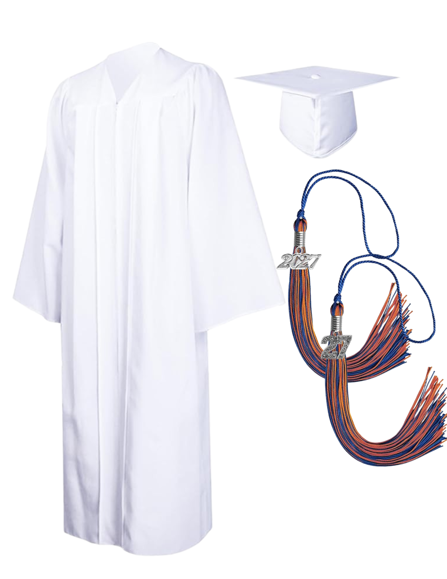 Cap, Gown & Regular Tassel with Ice or Mascot Tassel