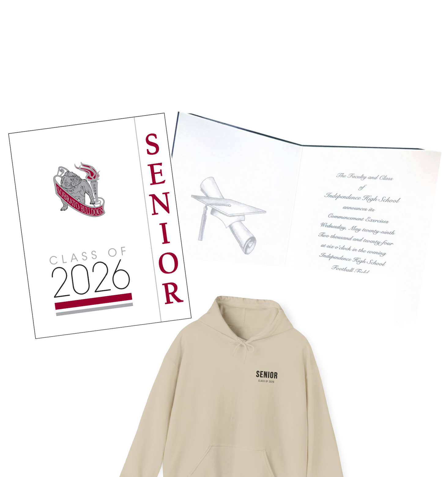 Grad Announcements (10) & Hoodie