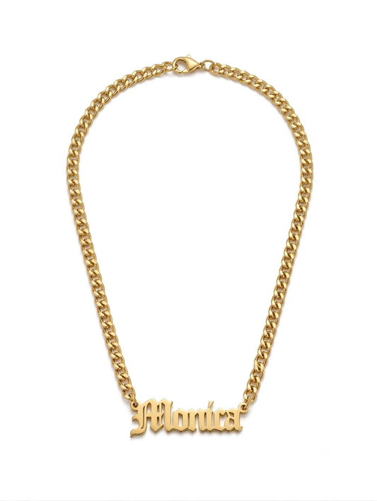 Custom Name Cuban Link Necklace