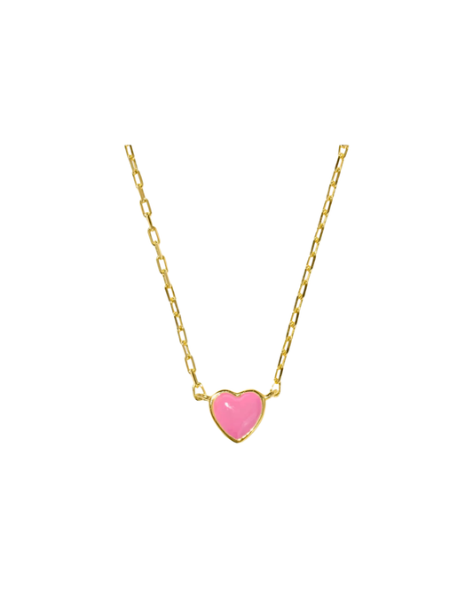 Pink Heart Necklace